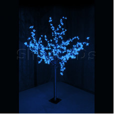 Светодиодное дерево "Сакура", высота 1,5 м, диаметр кроны 1,3м, синие диоды, IP 44, понижающий трансформатор в комплекте, NEON-NIGHT, SL531-303