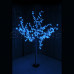 Светодиодное дерево "Сакура", высота 1,5 м, диаметр кроны 1,3м, синие диоды, IP 44, понижающий трансформатор в комплекте, NEON-NIGHT, SL531-303